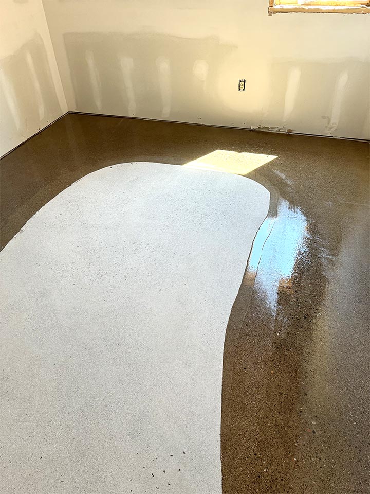 Applying premium Sherwin Williams epoxy materials