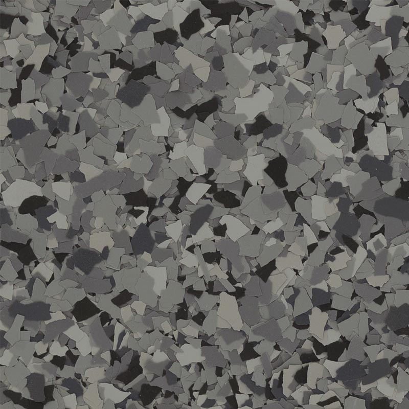 Torginol Nightfall flake blend — dark charcoal, grey and black, moody
