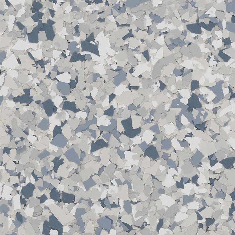 Torginol Tidal Wave flake blend — slate blue-grey, white and light grey
